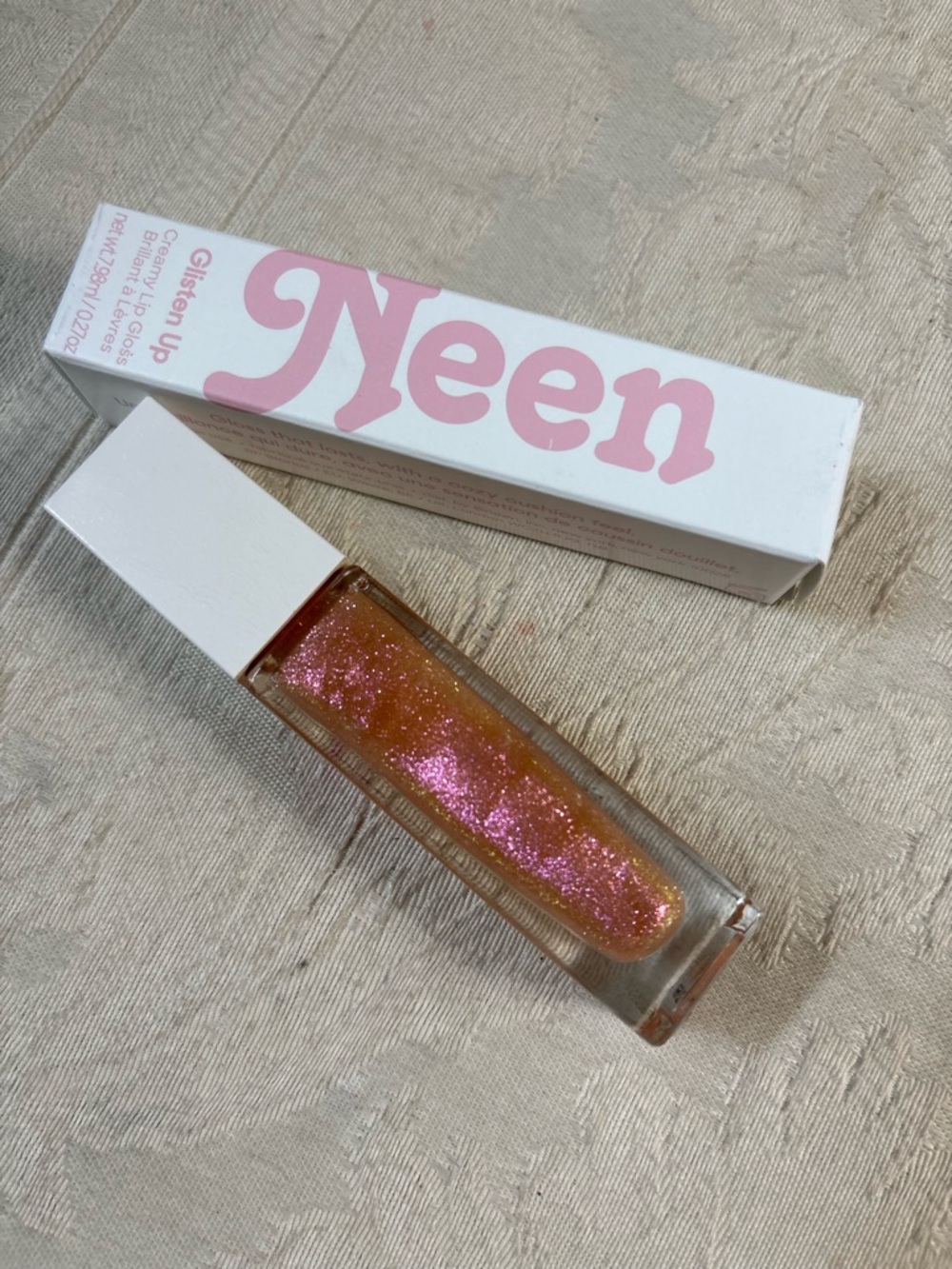 Neen Glisten Up Glitter LipGloss in Bye BNIB